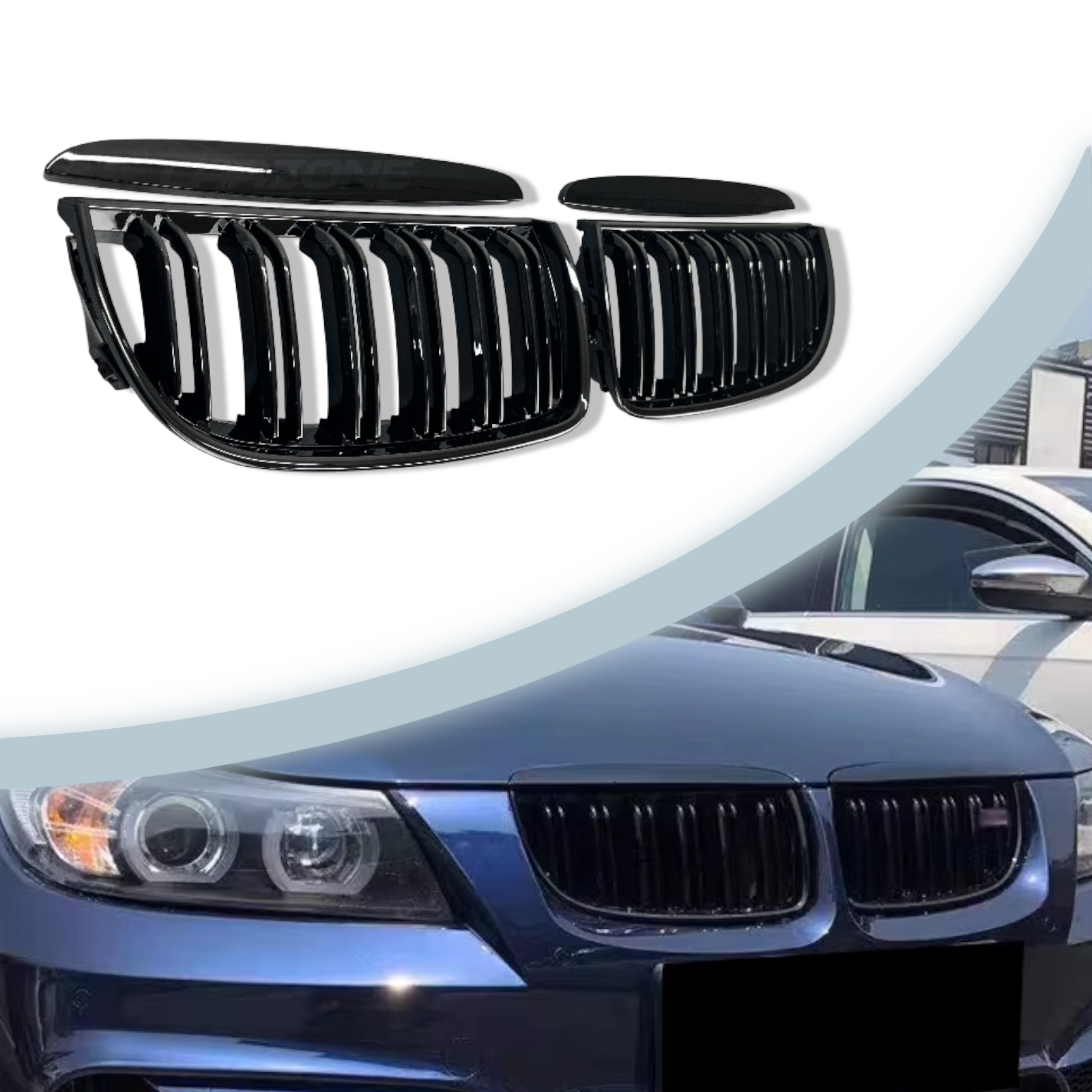 Nerki przedni grill BMW E90 E91 Przedlift PRE
