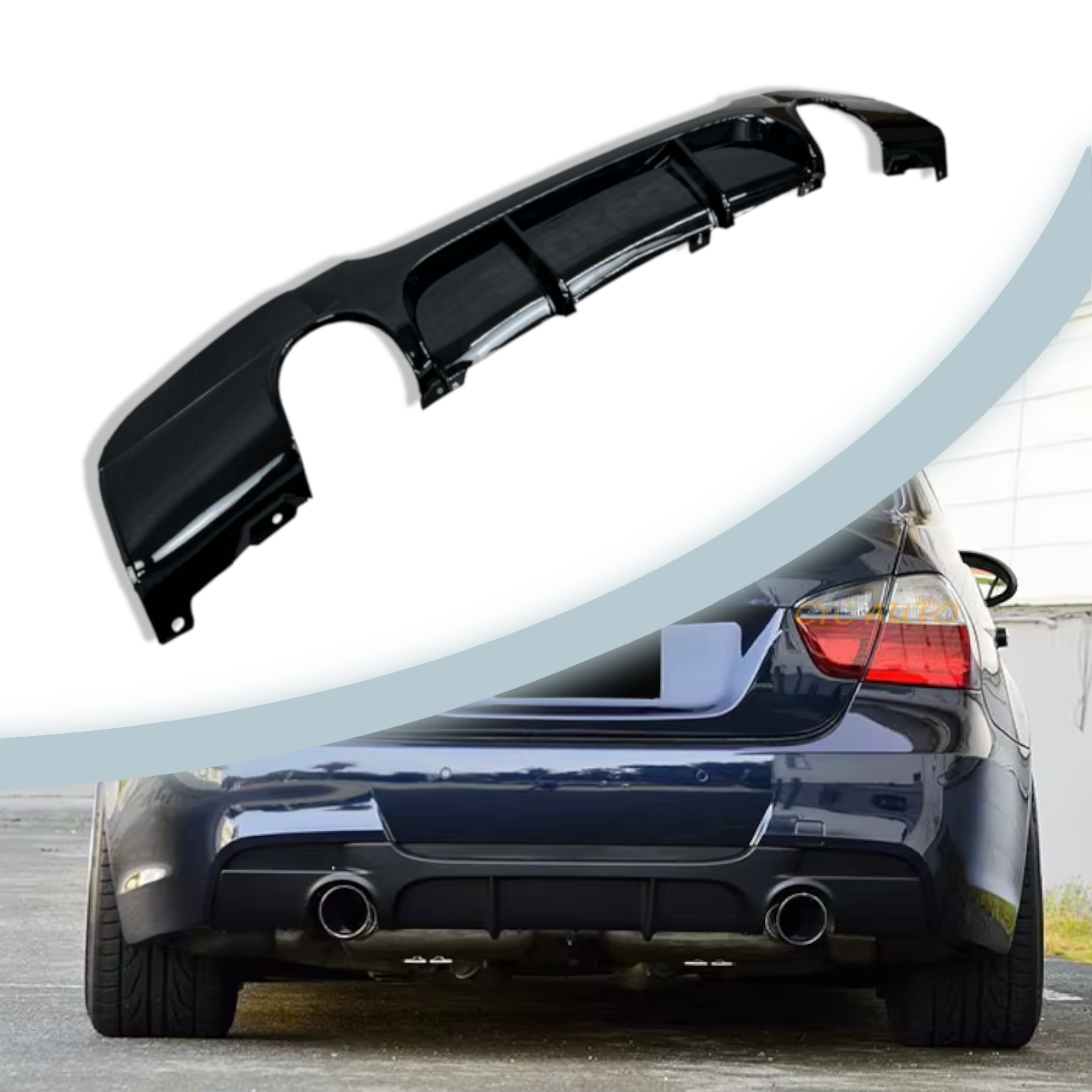 Dyfuzor tylni BMW E90 E91 M-PAKIET 0-0